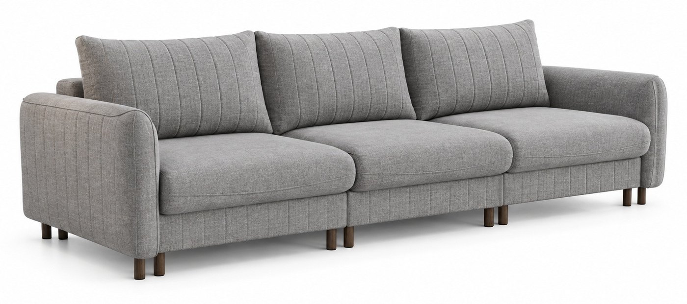 Диван Мальта 3, серый